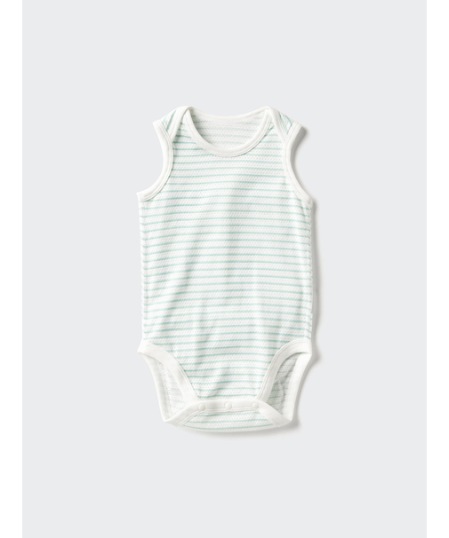 コットンメッシュボディスーツ/ノースリーブ