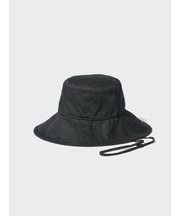 UVカットコットンリネンワイドブリムハット