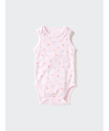 コットンメッシュボディスーツ/ノースリーブ