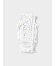 コットンメッシュボディスーツ/ノースリーブ/前開き