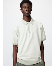 ウォッシャブルニットポロセーター