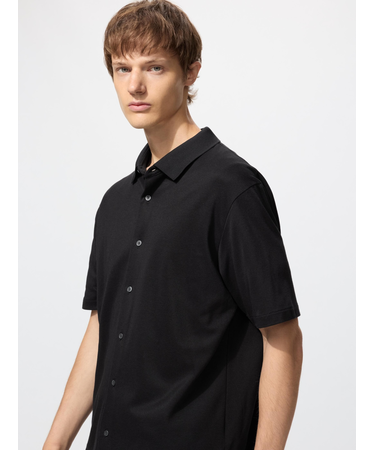 エアリズムコットンカノコフルオープンポロシャツ