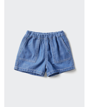 デニムイージーショートパンツ