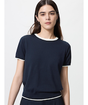 UVカットクルーネックセーター