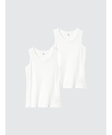 コットンインナータンクトップ/2枚組