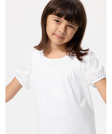 GIRLS パフスリーブTシャツ