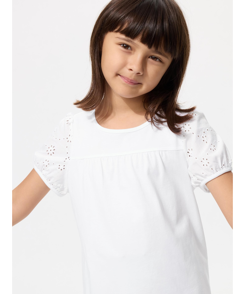 GIRLS パフスリーブTシャツ