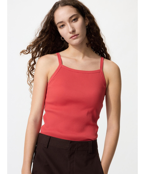 スクエアネックブラキャミソール