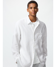 プレミアムリネンシャツ/ストライプ