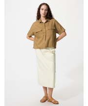 コットンミディスカート