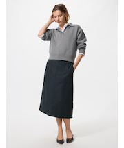 コットンミディスカート