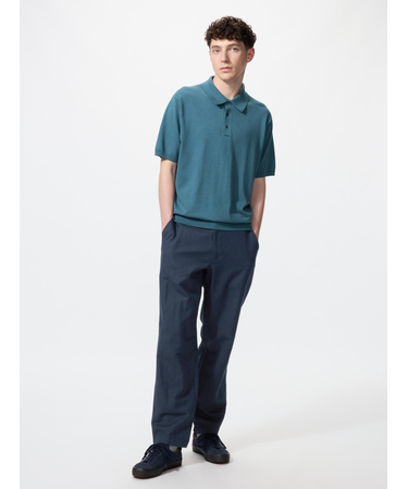 リネンブレンドイージーパンツ