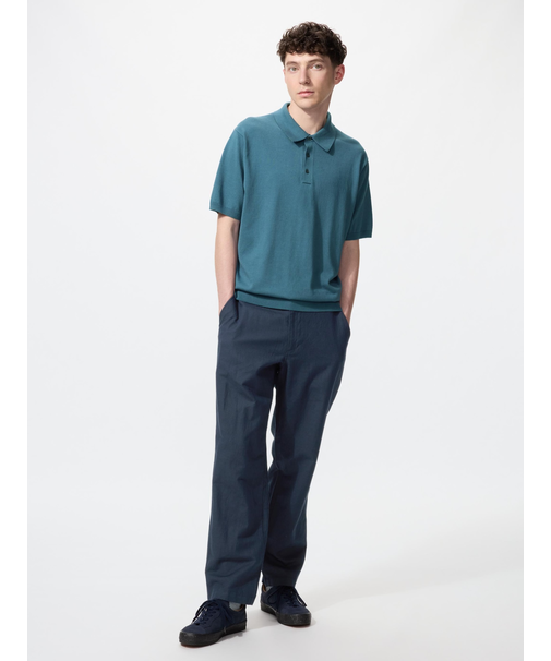 リネンブレンドイージーパンツ