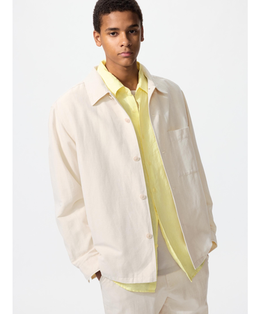 コットンリネンシャツジャケット