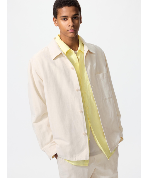 コットンリネンシャツジャケット