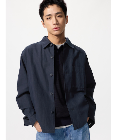 コットンリネンシャツジャケット