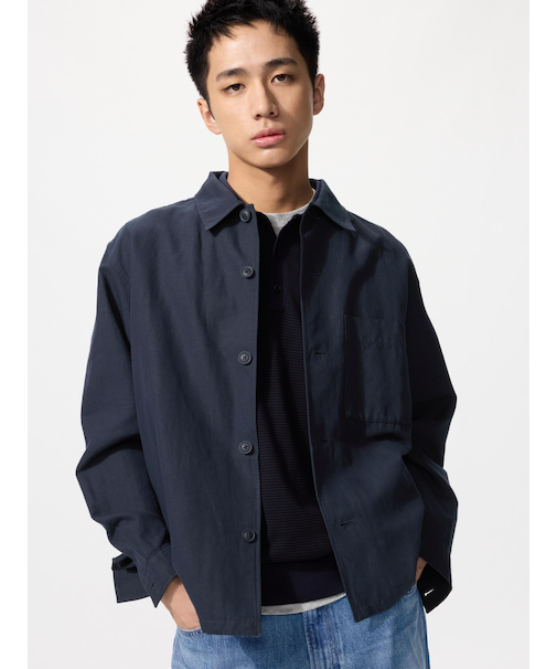 コットンリネンシャツジャケット