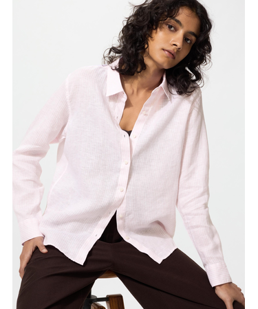 プレミアムリネンシャツ/ストライプ