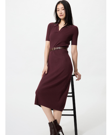 ウォッシャブルスキッパーポロワンピース