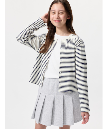 GIRLS ソフトリブカーディガン