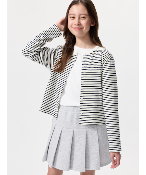 GIRLS ソフトリブカーディガン