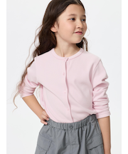 GIRLS ソフトリブカーディガン