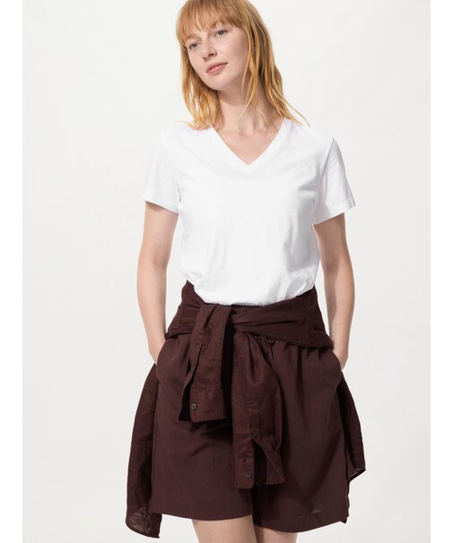 スラブジャージーVネックT