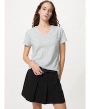 スラブジャージーVネックT