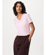 スラブジャージーVネックT