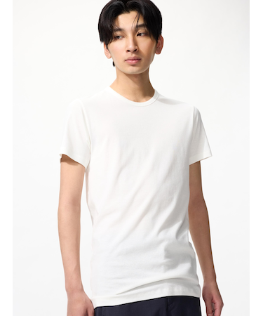 コットンクルーネックT/2枚組