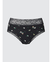 ソフトモダールショーツ/ジャストウエスト/ワイドレース