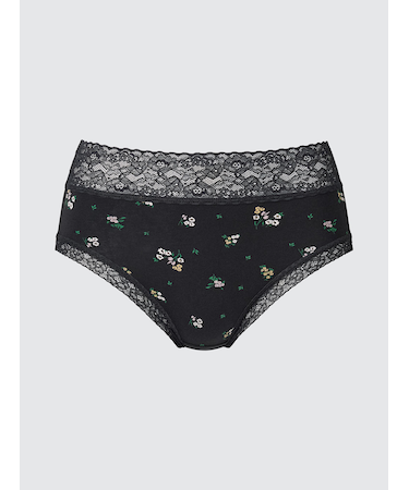 ソフトモダールショーツ/ジャストウエスト/ワイドレース