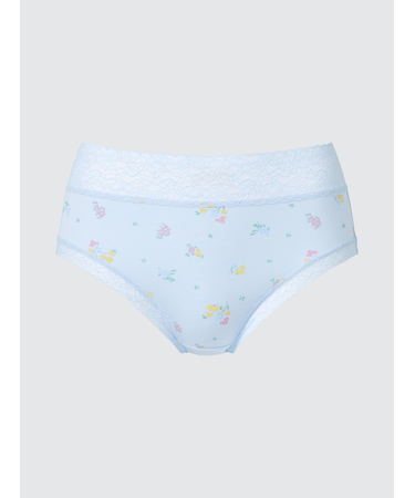 ソフトモダールショーツ/ジャストウエスト/ワイドレース