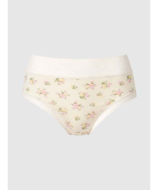 ソフトモダールショーツ/ジャストウエスト/ワイドレース