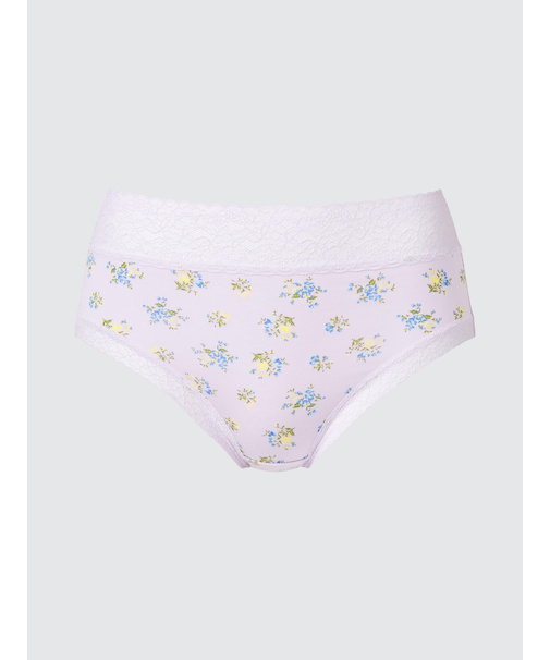 ソフトモダールショーツ/ジャストウエスト/ワイドレース