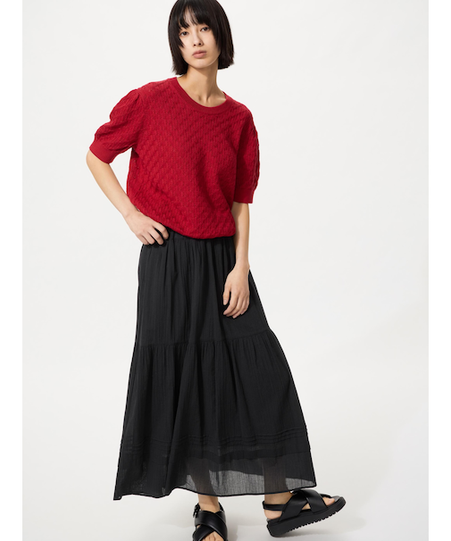 ティアードマキシスカート