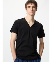 コットンVネックT/2枚組