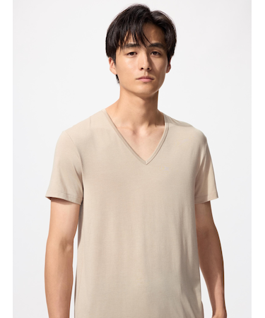 ヒートテックVネックT