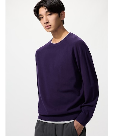 ウォッシャブルクルーネックセーター