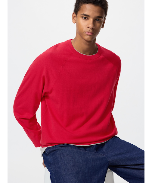 ウォッシャブルクルーネックセーター