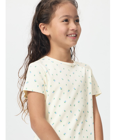 GIRLS リブTシャツ