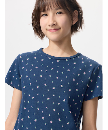 GIRLS リブTシャツ