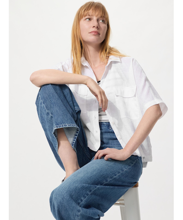 プレミアムリネンスキッパーボクシーシャツ