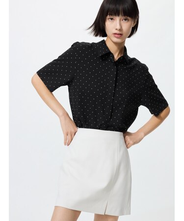 レーヨンブラウス/プリント