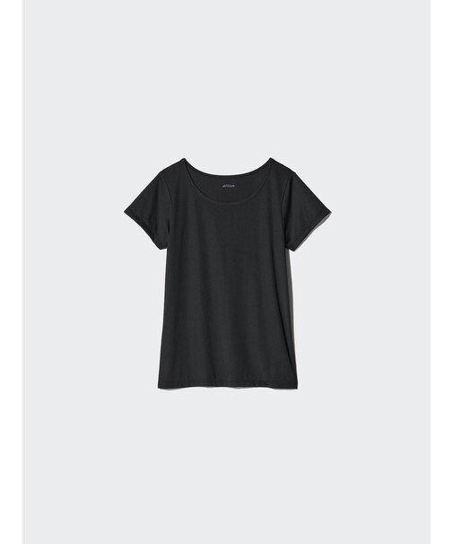エアリズムマイクロメッシュUネックTシャツ