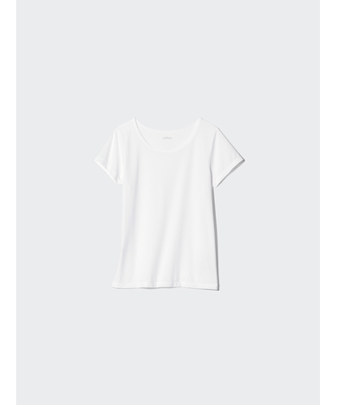 エアリズムマイクロメッシュUネックTシャツ