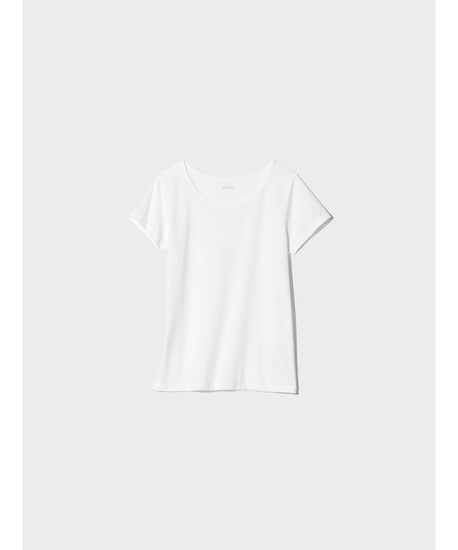 エアリズムマイクロメッシュUネックTシャツ