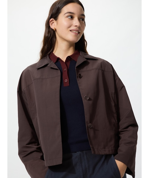 オープンカラーショートジャケット