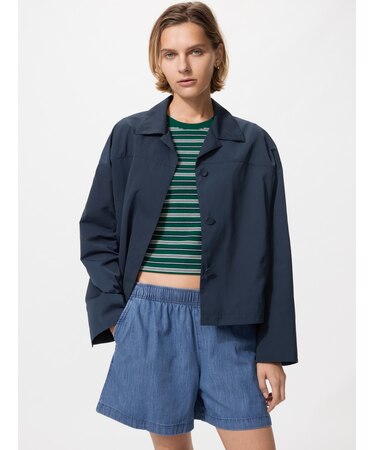 オープンカラーショートジャケット