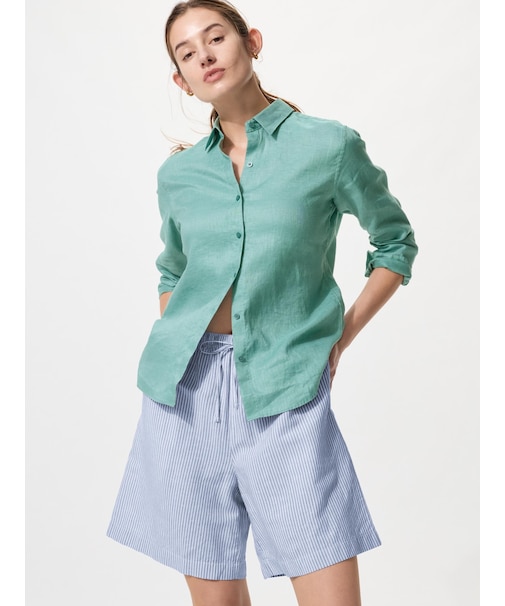 リネンブレンドイージーショートパンツ